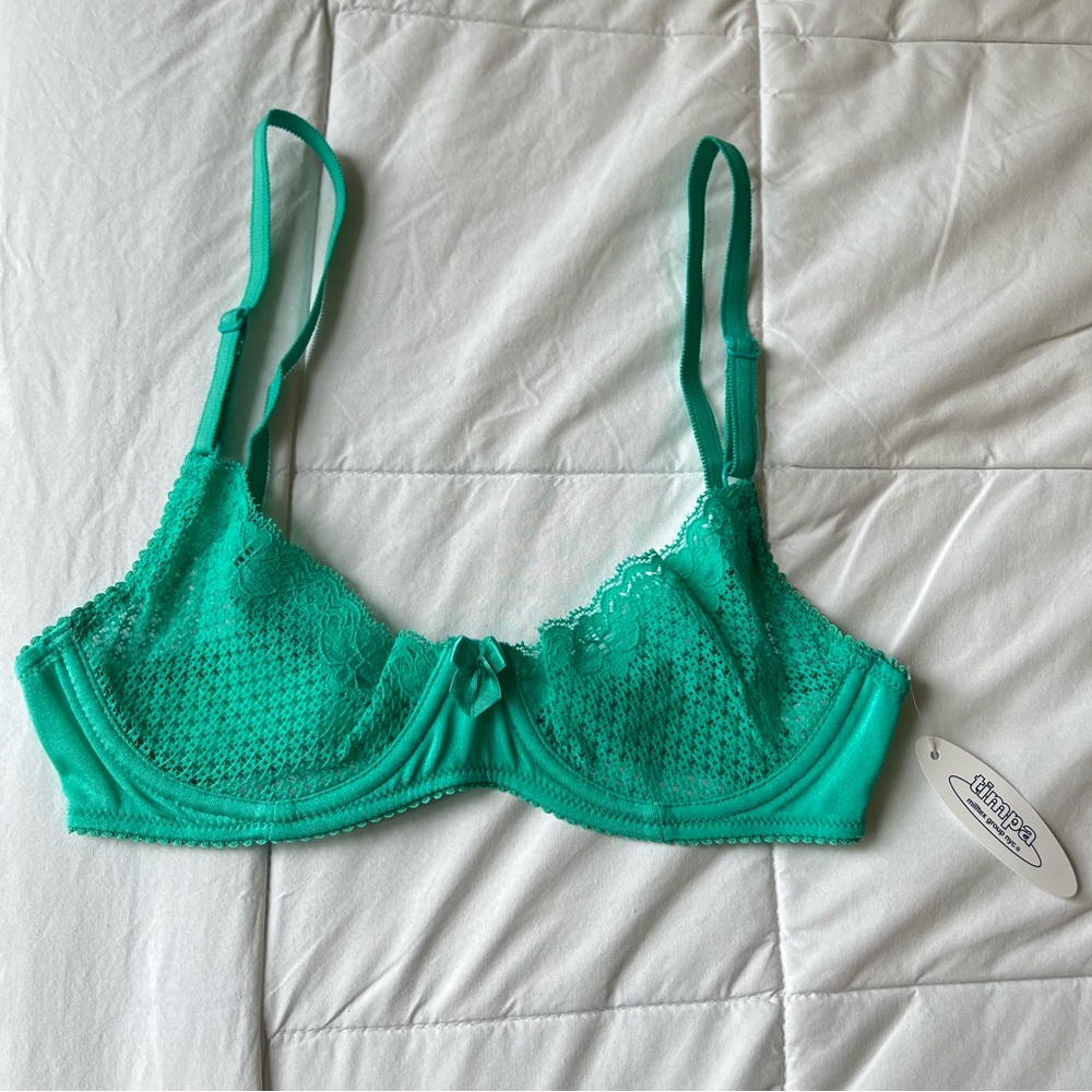 NWT Timpa Duet Lace Underwire Demi Bra